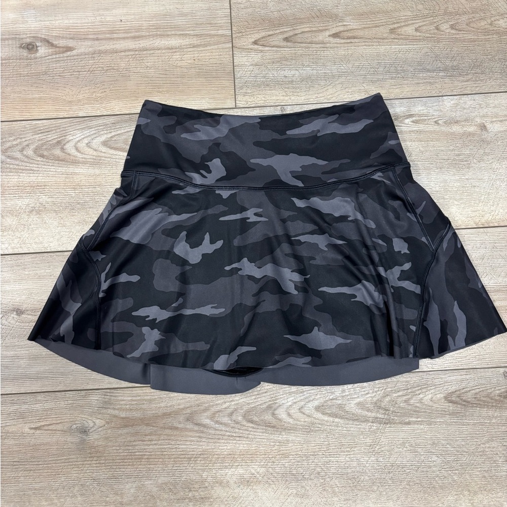 Camo Print Skater Skirt